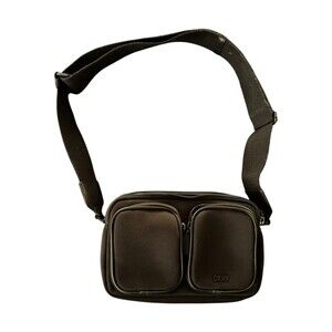Dkny Black Double-Pocket Crossbody